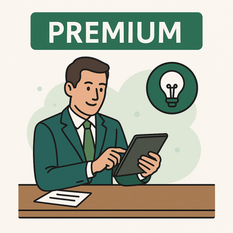 Bild Premium Paket man mit Tablet